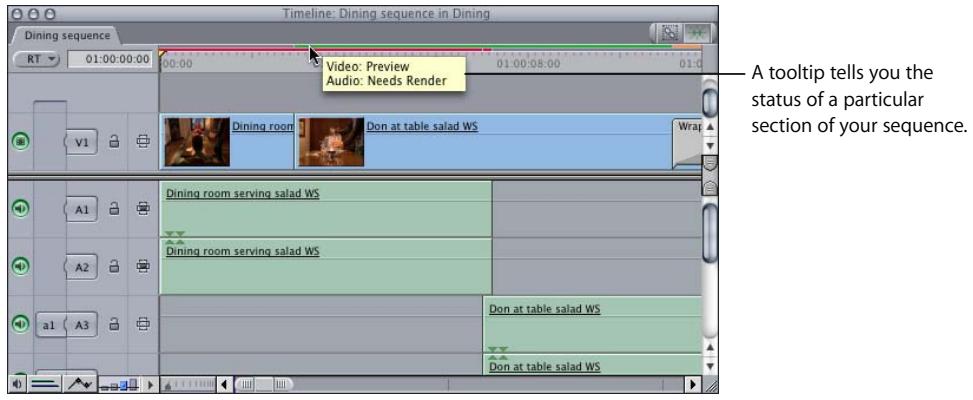 APPLE FINAL CUT PRO 5 - About Render Status Bars - 2