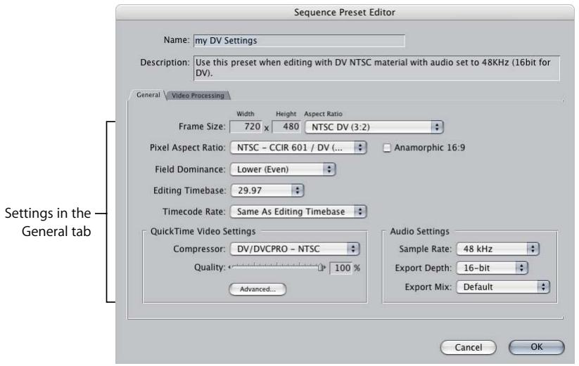 APPLE FINAL CUT PRO 5 - To view or edit a sequence preset: - 1