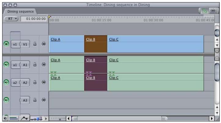 APPLE FINAL CUT PRO 5 - Sliding Clips in the Timeline - 2