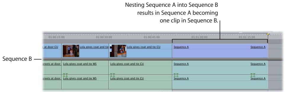 APPLE FINAL CUT PRO 5 - Editing Sequence Content Versus Nesting - 2