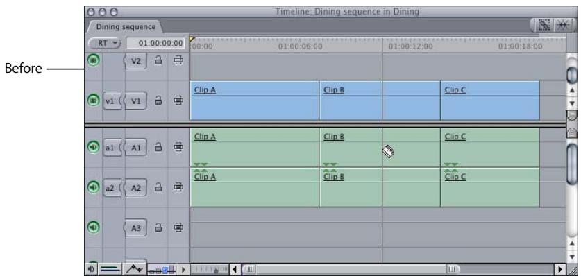 APPLE FINAL CUT PRO 5 - Cutting Clips in the Timeline - 4