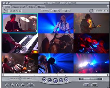 APPLE FINAL CUT PRO 5 - Viewing Multiclip Angles in the Viewer - 2