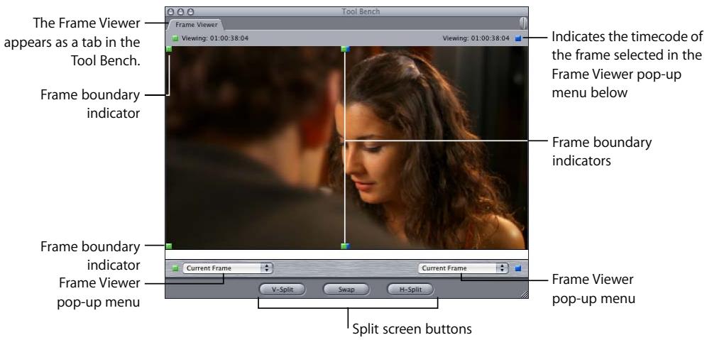 APPLE FINAL CUT PRO 5 - To open the Frame Viewer tab: - 1
