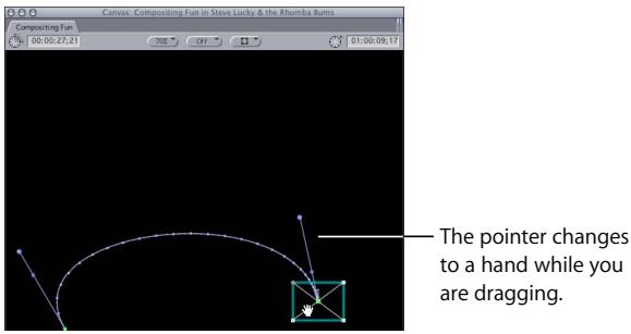 APPLE FINAL CUT PRO 5 - To move selected motion paths: - 1
