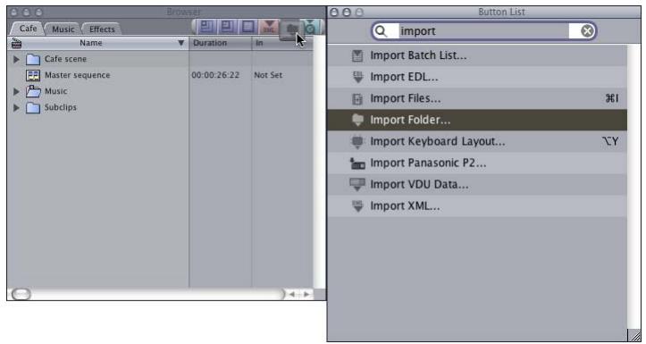 APPLE FINAL CUT PRO 5 - Adding Shortcut Buttons to a Button Bar - 1