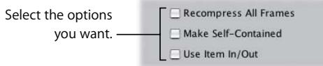 APPLE FINAL CUT PRO 5 - Choosing Export Settings With the Settings Button - 5