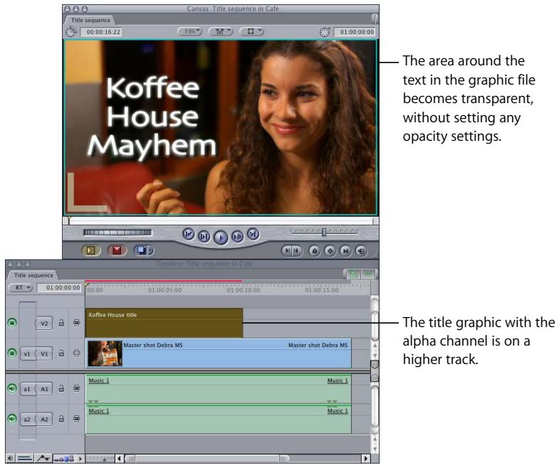 APPLE FINAL CUT PRO 5 - Working With Clips That Have Alpha Channels - 1