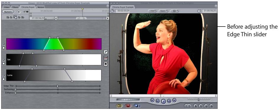 APPLE FINAL CUT PRO 5 - Example: Using the Chroma Keyer Filter - 6