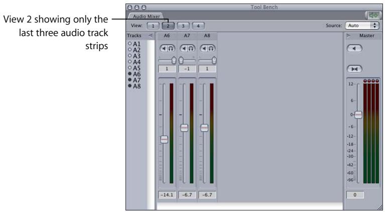 APPLE FINAL CUT PRO 5 - Using Audio Mixer Views - 2