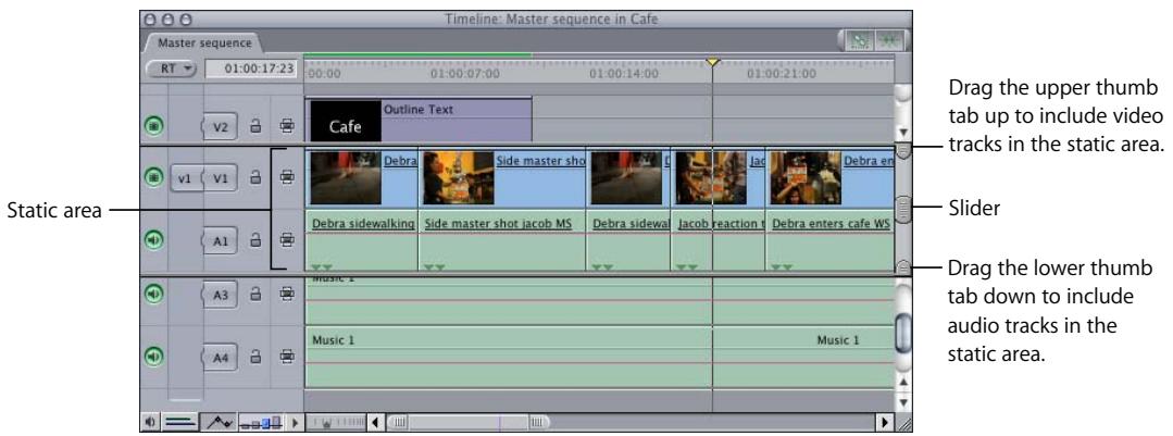 APPLE FINAL CUT PRO 5 - Creating a Static Region in the Timeline - 1