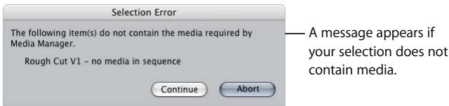 APPLE FINAL CUT PRO 5 - To use the Media Manager: - 1