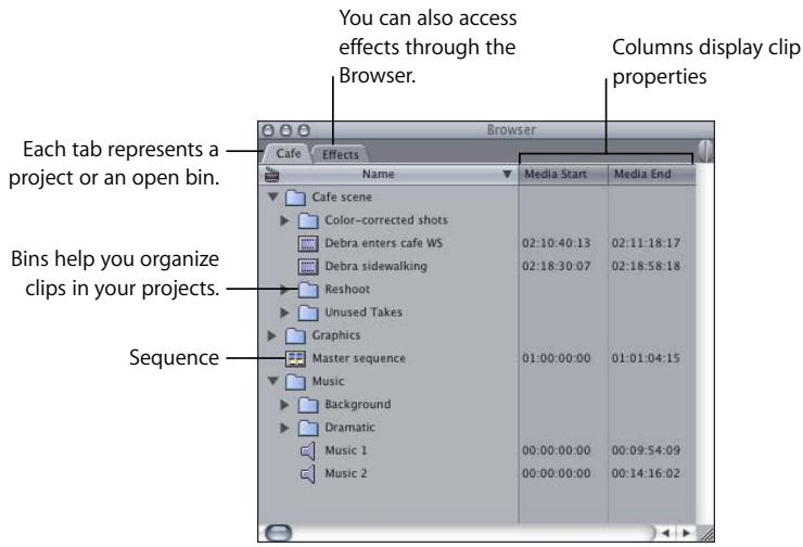 APPLE FINAL CUT PRO 5 - Learning About the Browser - 1