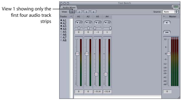APPLE FINAL CUT PRO 5 - Using Audio Mixer Views - 1
