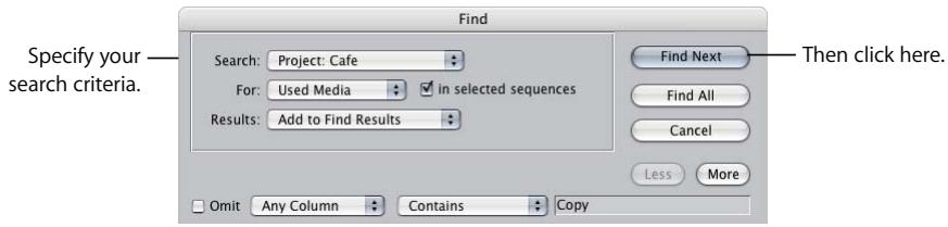 APPLE FINAL CUT PRO 5 - Searching for Items in the Browser - 1