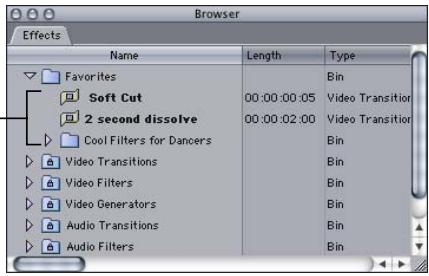 APPLE FINAL CUT PRO 5 - Creating and Applying Favorite Filters and Transitions - 1