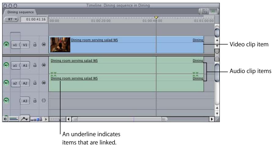 APPLE FINAL CUT PRO 5 - How Clips Appear in the Timeline - 1