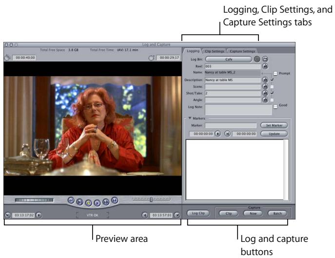APPLE FINAL CUT PRO 5 - Learning About the Log and Capture Window - 1