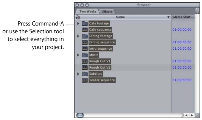 APPLE FINAL CUT PRO 5 - Example: Consolidating Media Files Into One Folder - 1