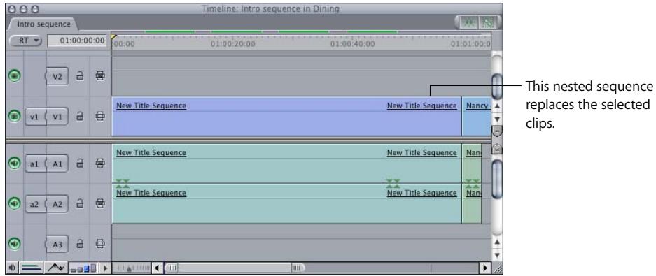 APPLE FINAL CUT PRO 5 - To create a nested sequence using the Nest Items command: - 3