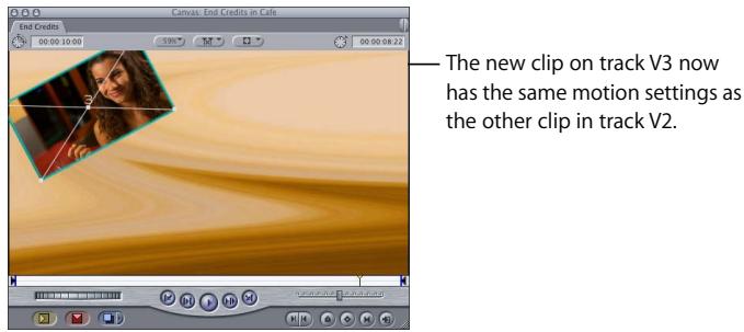 APPLE FINAL CUT PRO 5 - Check the Basic Motion box, then click OK. - 2