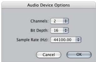APPLE FINAL CUT PRO 5 - To choose an audio interface to monitor your audio: - 2