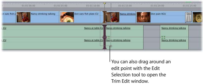 APPLE FINAL CUT PRO 5 - Opening and Closing the Trim Edit Window - 2
