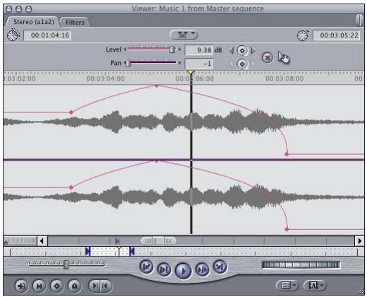 APPLE FINAL CUT PRO 5 - To record audio level and pan keyframes using a control surface: - 2