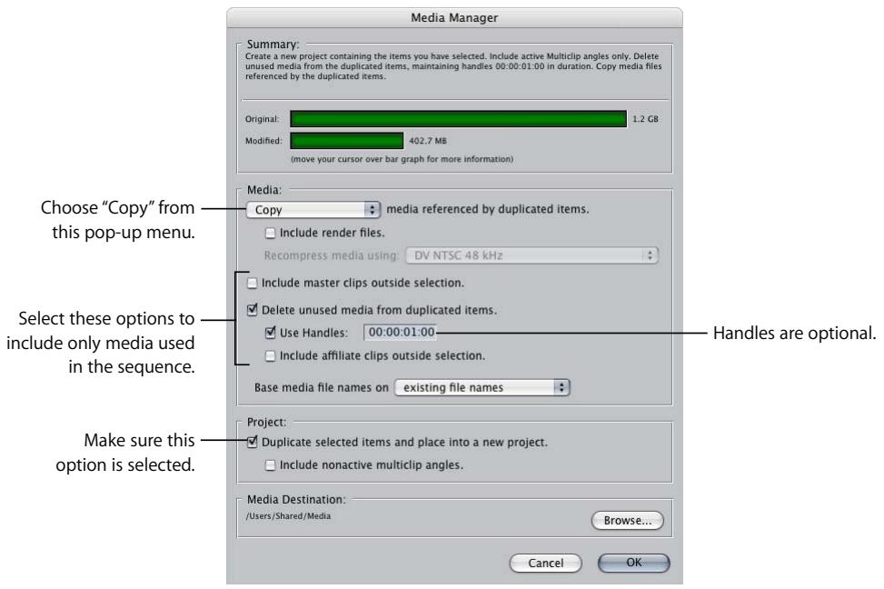 APPLE FINAL CUT PRO 5 - Example: Duplicating a Sequence and Its Corresponding Media Files - 1
