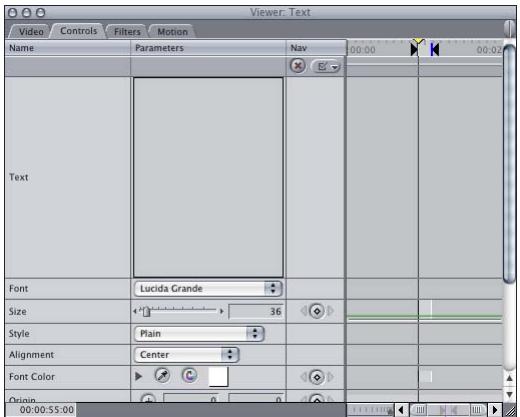APPLE FINAL CUT PRO 5 - Controls Tab - 1