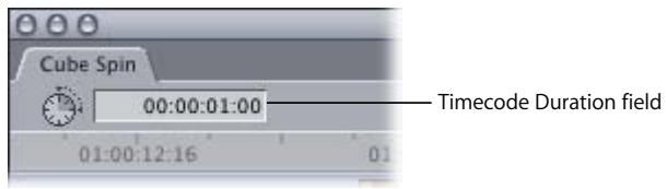 APPLE FINAL CUT PRO 5 - Timecode Duration Field - 1