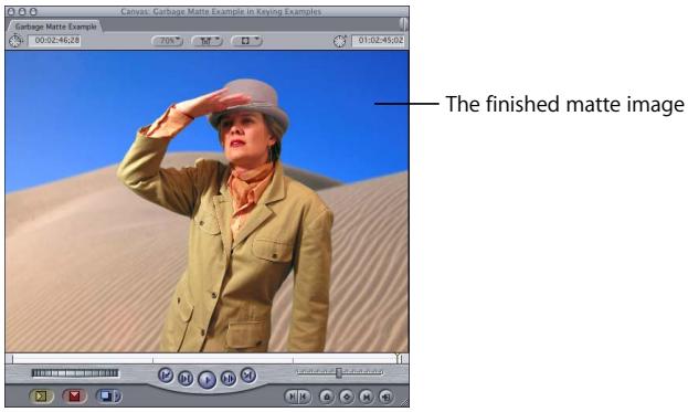 APPLE FINAL CUT PRO 5 - Example: Using the Four-Point Garbage Matte Filter - 5