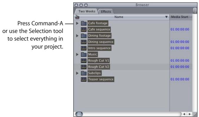 APPLE FINAL CUT PRO 5 - Example: Recompressing Media Files for an Entire Project for Editing on a PowerBook - 1