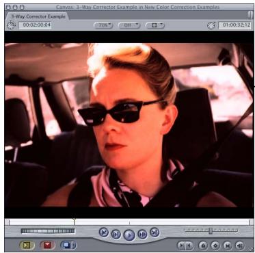 APPLE FINAL CUT PRO 5 - Example: Using the Color Corrector 3-Way Filter - 6