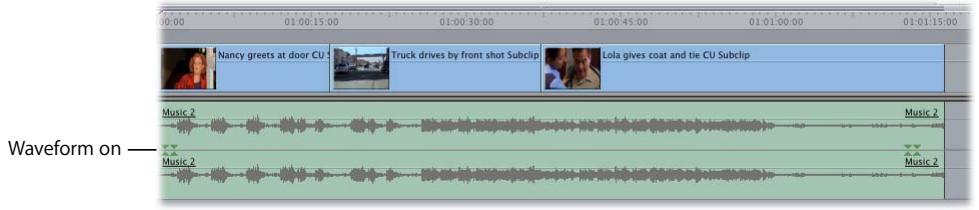 APPLE FINAL CUT PRO 5 - Displaying Waveforms in the Timeline - 2