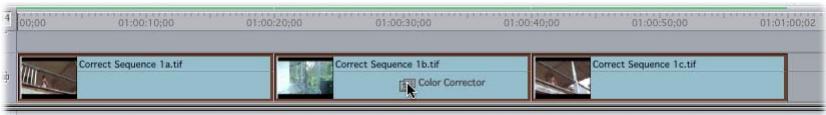APPLE FINAL CUT PRO 5 - Example: Color Correcting a Three-Shot Sequence for Continuity - 1