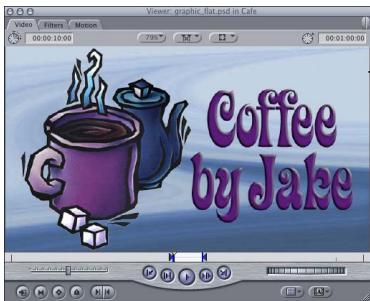 APPLE FINAL CUT PRO 5 - Example: Using Motion Parameters and Wireframe Handles - 2