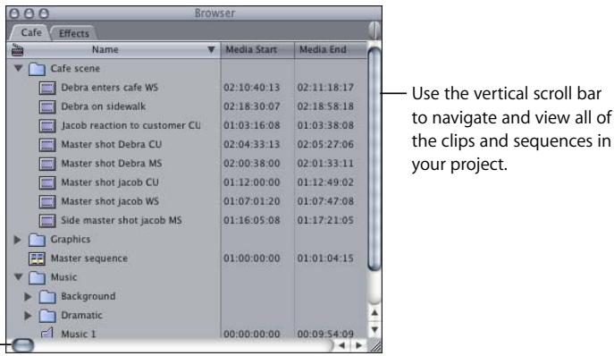 APPLE FINAL CUT PRO 5 - Using Columns in the Browser - 1