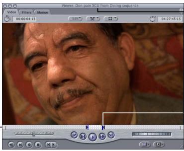 APPLE FINAL CUT PRO 5 - Trimming Clips in the Viewer - 1
