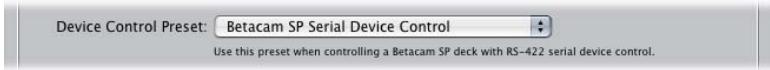 APPLE FINAL CUT PRO 5 - To create a custom Easy Setup for capturing DV NTSC video from a Betacam SP deck: - 2
