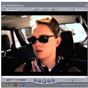 APPLE FINAL CUT PRO 5 - Example: Using the Color Corrector 3-Way Filter - 15