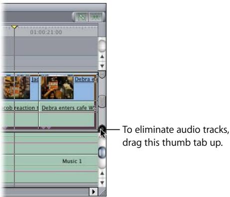 APPLE FINAL CUT PRO 5 - To move the static region up or down in the Timeline: - 2