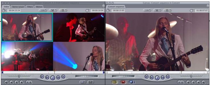 APPLE FINAL CUT PRO 5 - About Multiclips - 2