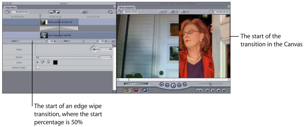 APPLE FINAL CUT PRO 5 - Start and End Percentages of Transition - 5