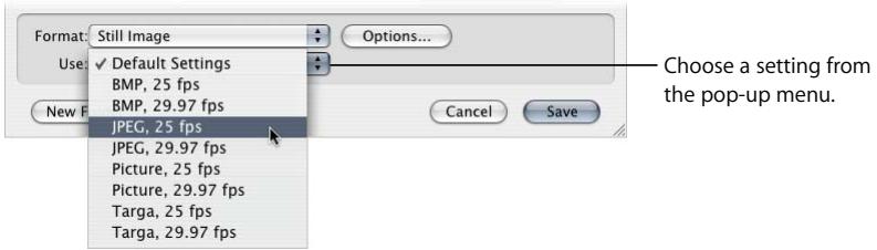 APPLE FINAL CUT PRO 5 - To export a still image: - 2