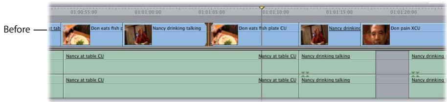 APPLE FINAL CUT PRO 5 - To use an extend edit to change the duration of a clip in the Timeline: - 1