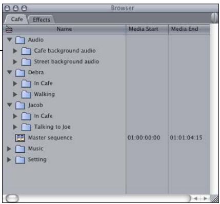 APPLE FINAL CUT PRO 5 - Using Bins to Organize Your Clips - 1