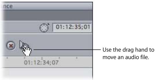 APPLE FINAL CUT PRO 5 - Dragging an Audio Clip to the Canvas, Browser, or Timeline - 1