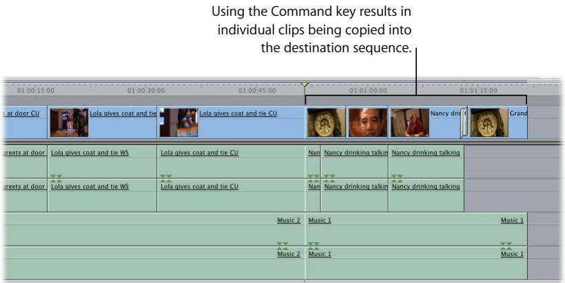 APPLE FINAL CUT PRO 5 - Editing Sequence Content Versus Nesting - 3