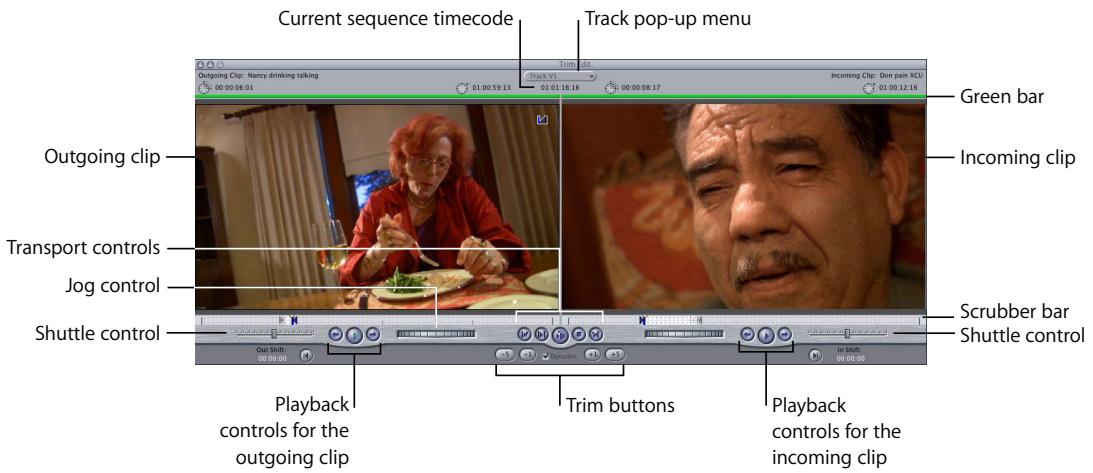 APPLE FINAL CUT PRO 5 - Controls in the Trim Edit Window - 1