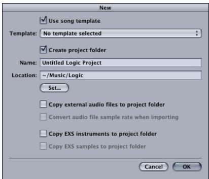 APPLE LOGIC EXPRESS 7 - Creating a Project - 1